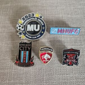 Soccer Club Enamel Pin Set - Multicolor
